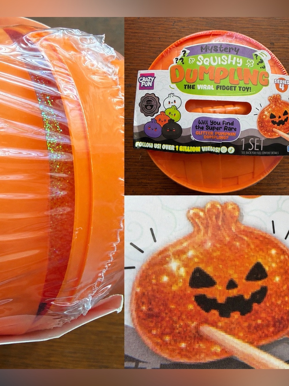 rms squishy dumpling Series 4 GLITTER PUMPKIN chase SUPER RARE sealed GUARANTEED